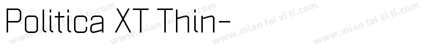 Politica XT Thin字体转换